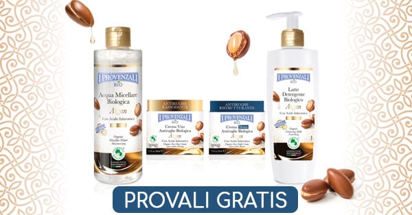 Diventa tester dei cosmetici I Provenzali Linea Biologica Argan