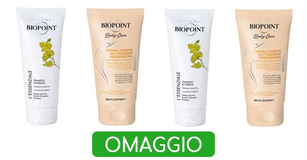 Crema corpo o Shampoo Biopoint in omaggio con Starbene