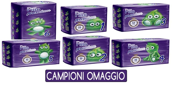 Campioni omaggio pannolini Pillo