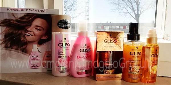 kit testanera gliss beauty milk ricevuto da Federica