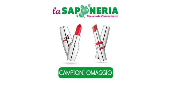 ricevi in omaggio rossetto pupa con la saponeria