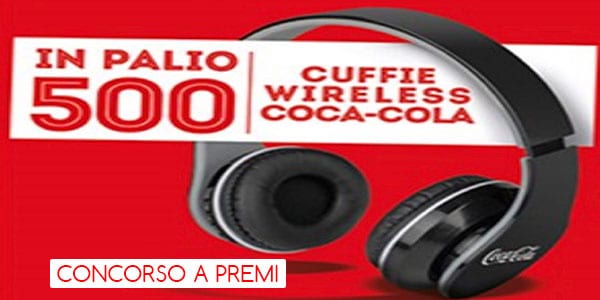 instant win coca cola vinci cuffie