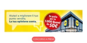 Concorso Lidl "La tua opinione conta"