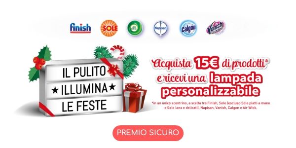 Lampada LED personalizzabile omaggio