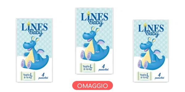 Pannolini Lines Baby omaggio