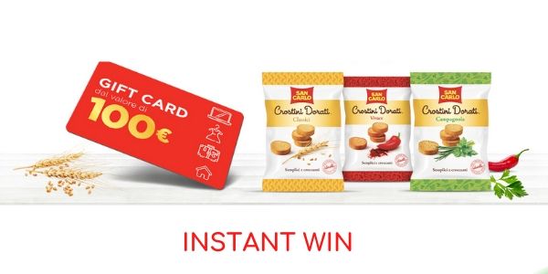 Instant win crostini San Carlo