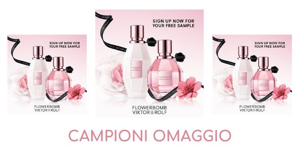Campione omaggio profumo Flowerbomb Viktor & Rolf