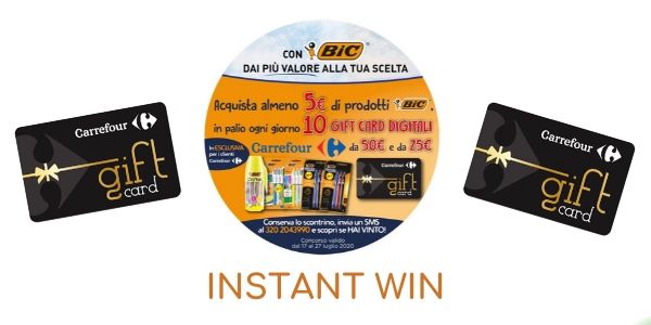 Concorso instant win BIC