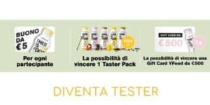 Diventa tester YFood