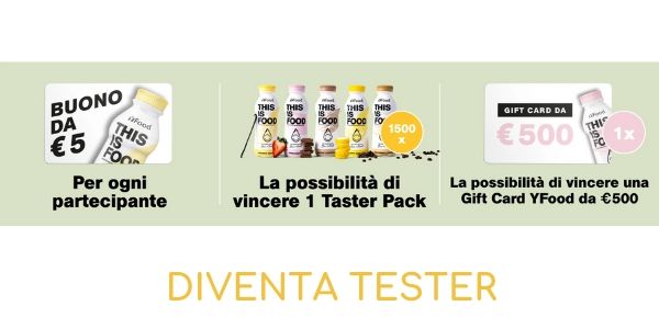Diventa tester YFood