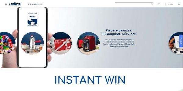 Instant win Lavazza