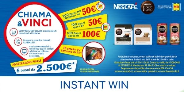 Nescafé "Chiama e Vinci"