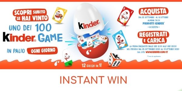 Instant win Kinder Game