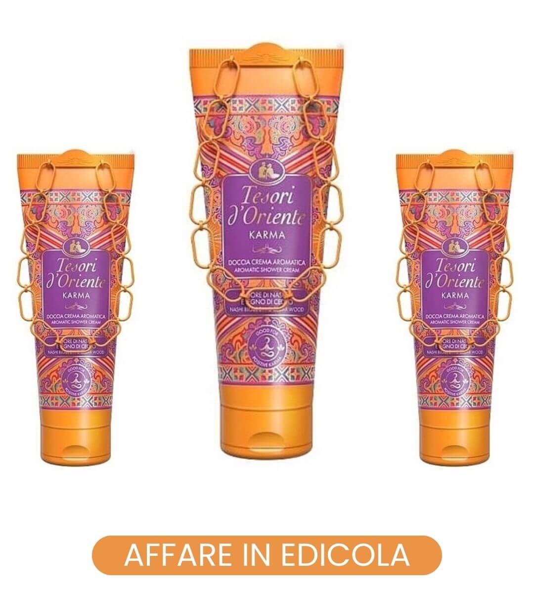 Doccia crema Tesori d'Oriente in omaggio con Donna Moderna