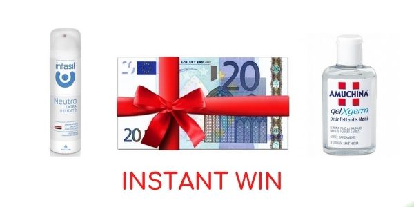 Instant win Infasil e Amuchina