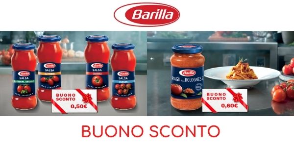 Buoni sconto Barilla da stampare