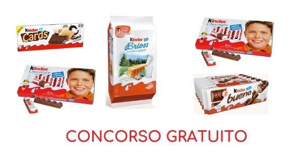 Concorso gratuito Kinder
