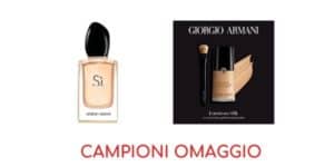 campioni omaggio Armani