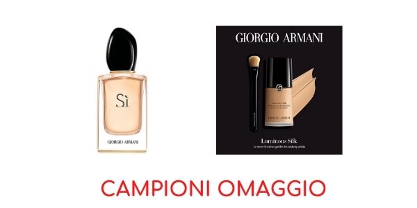 campioni omaggio Armani
