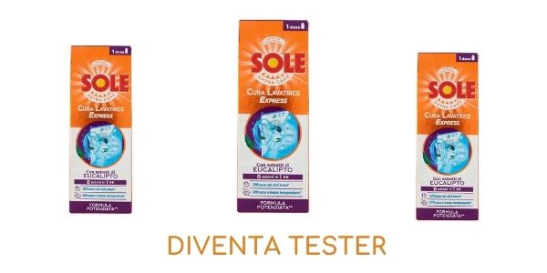 Diventa tester Sole Cura Lavatrice Express