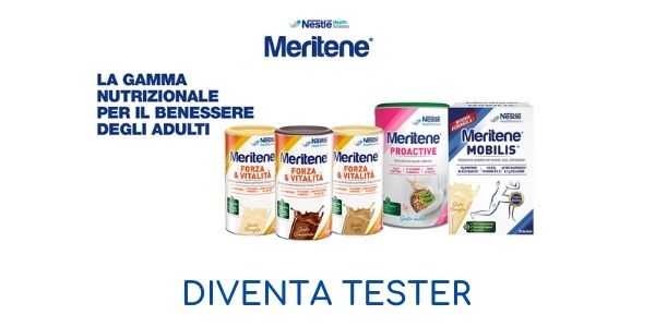 Diventa tester Meritene