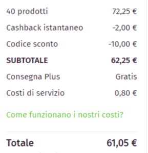 buono sconto Everli seconda spesa