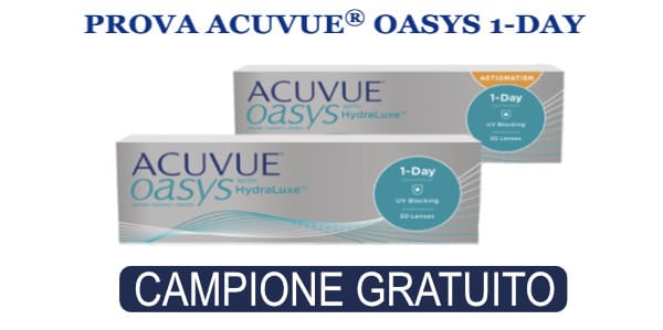 campione omaggio lenti a contatto Acuvue 1 day