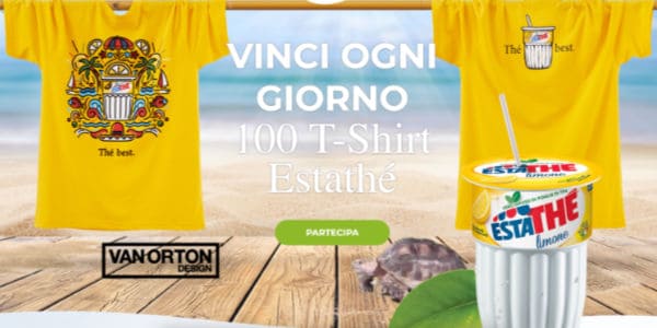 concorso estathè vinci t-shirt Van Orton