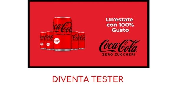Diventa tester Coca-Cola zero zuccheri