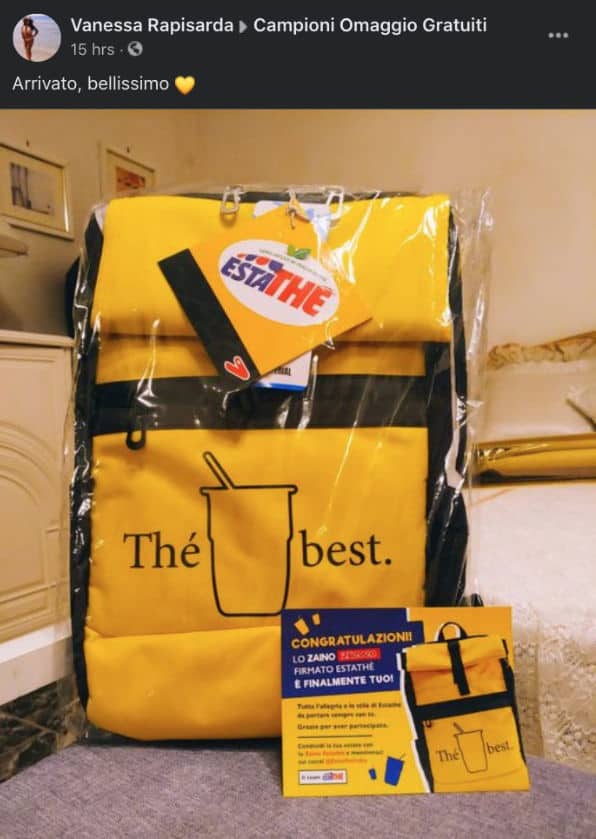 Zaino Seven vinto da Vanessa al concorso Estathe
