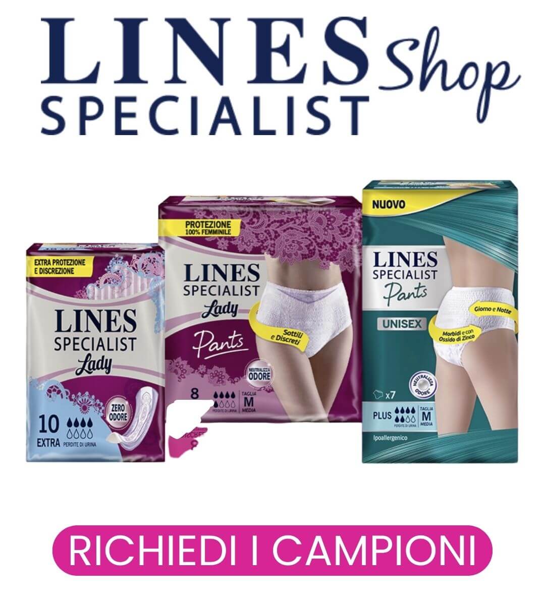 campioni omaggio assorbenti lines specialist