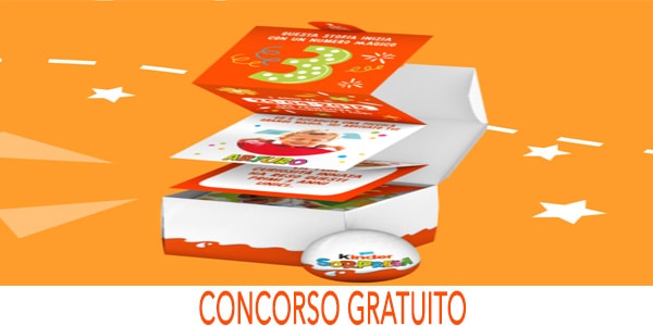 Concorso gratis kit kinder sorpresa