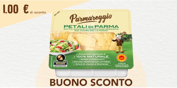 coupon sconto petali di parma parmareggio