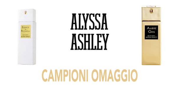 campioni omaggio Alyssa Ashley da 30ml