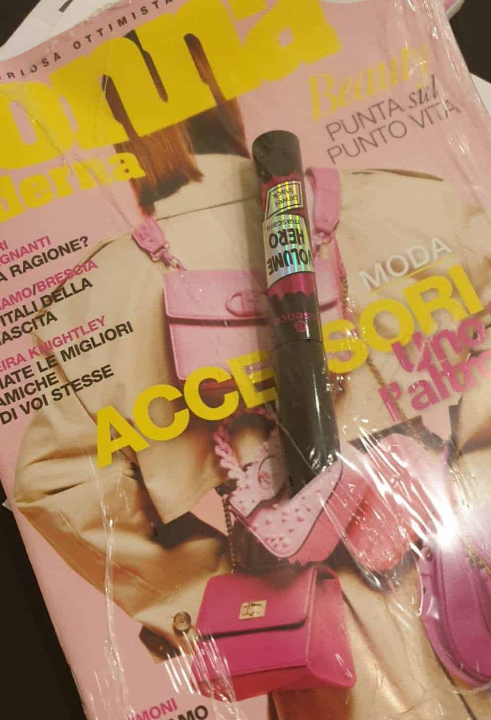 mascara essence in omaggio in edicola con Donna Moderna
