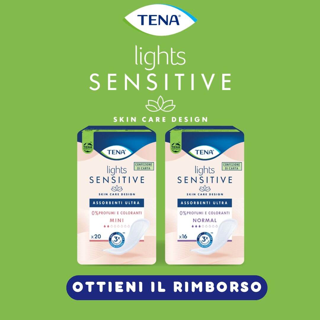 Cashback "Prova gli assorbenti tena lights sensitive"
