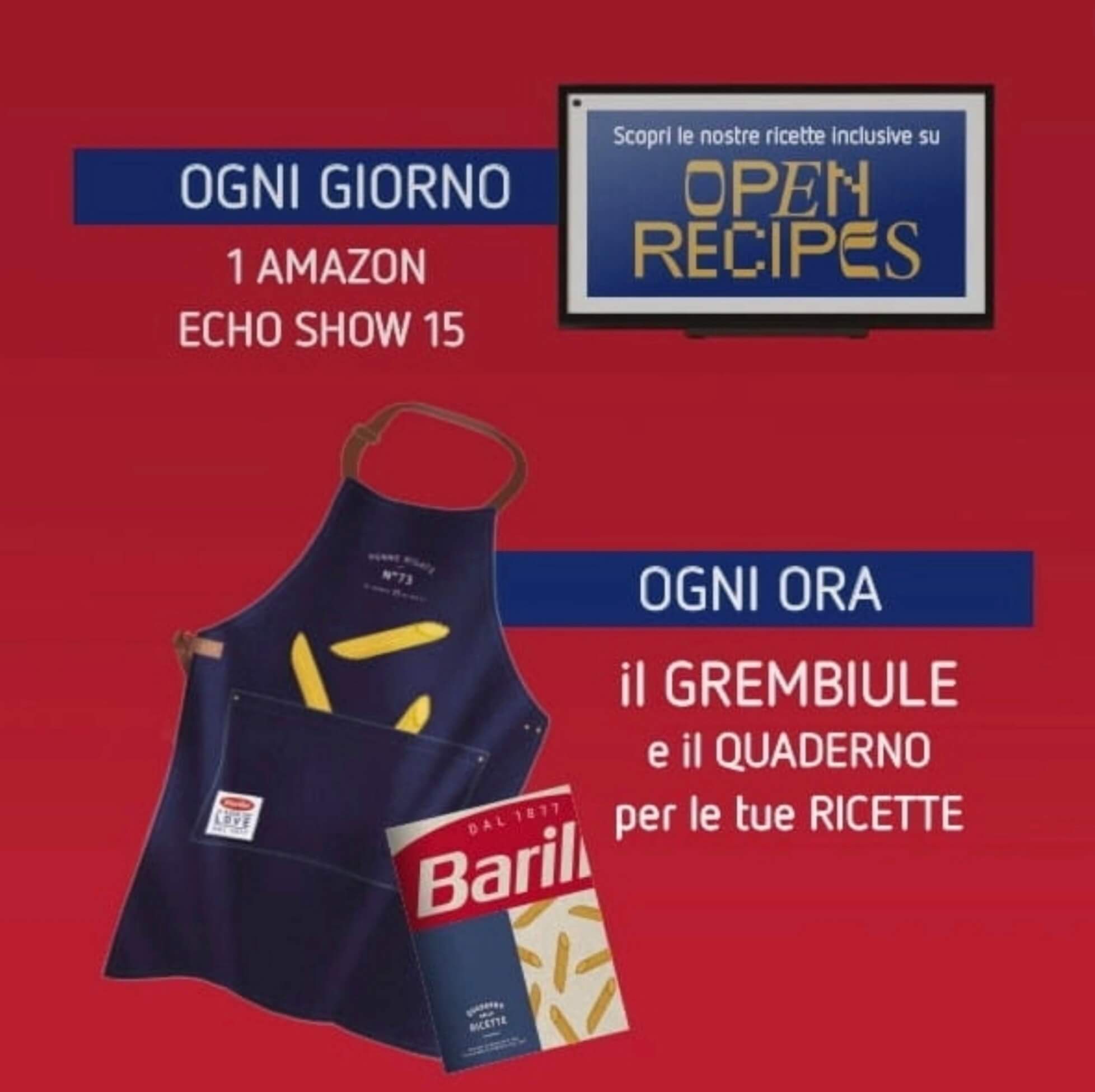 concorso a premi barilla cuciniamo insieme