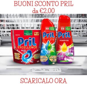 buoni sconto pril da €2,00 da scaricare su DonnaD