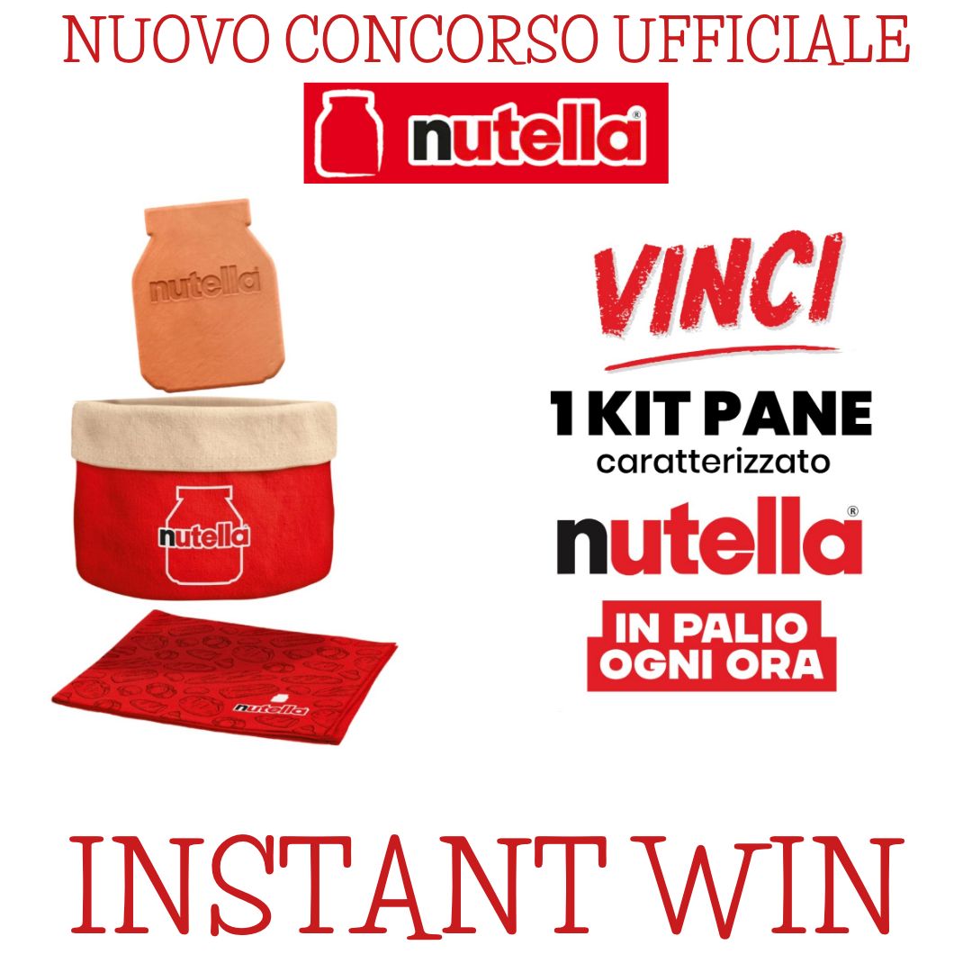 Concorso Nutella Vinci Kit Pane 2023