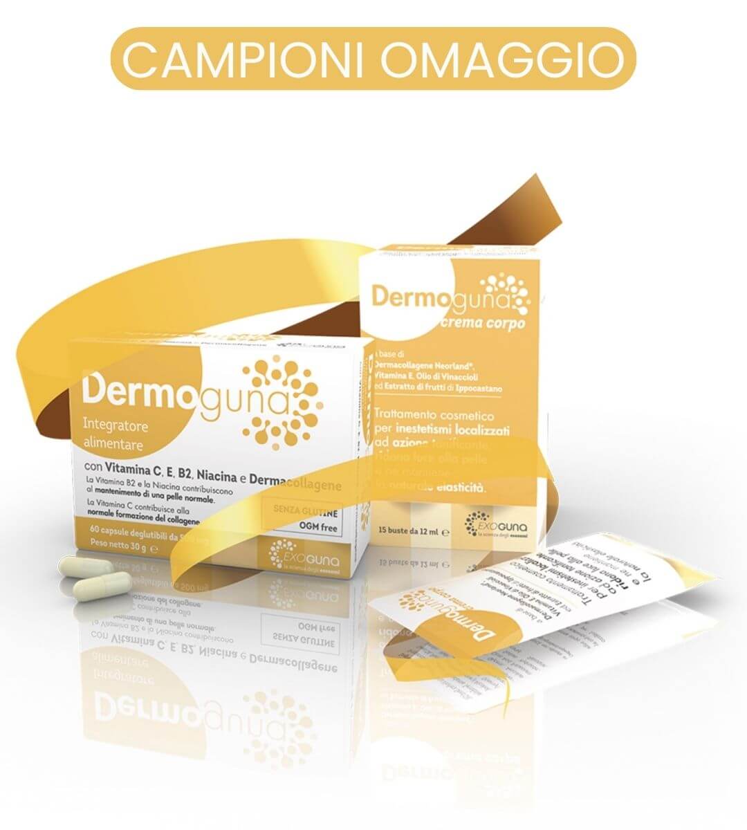 campioni omaggio dermoguna crema corpo e integratore