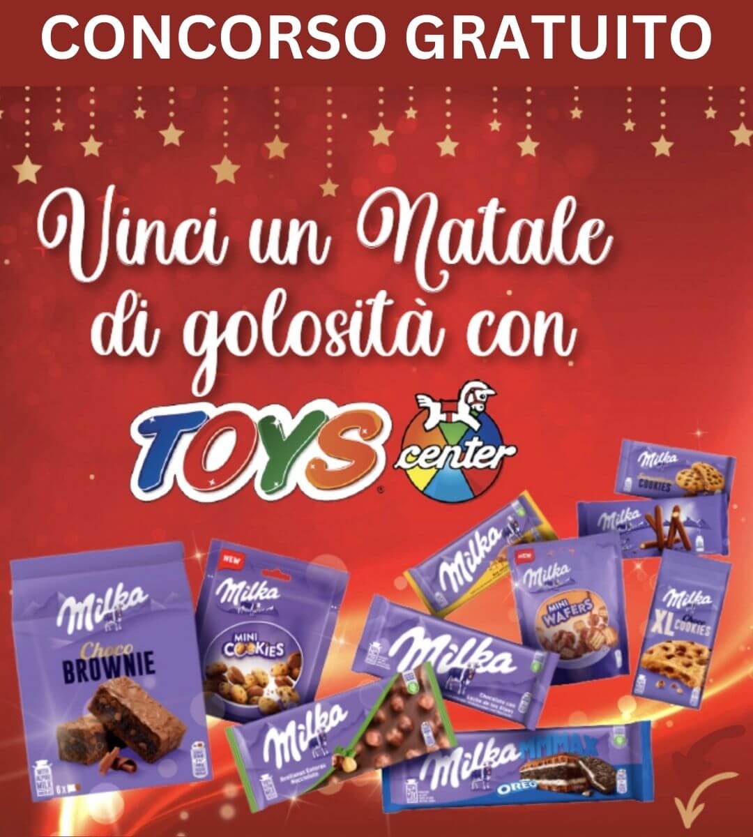 Concorso a premi Vinci un Natale di golosita con Toys Center