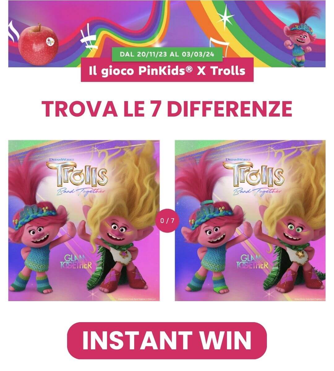 Concorso Pink Lady PinKids Trolls 2023