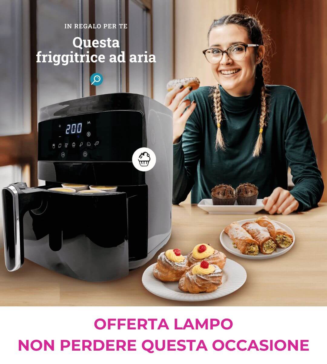 Friggitrice ad aria omaggio Altroconsumo